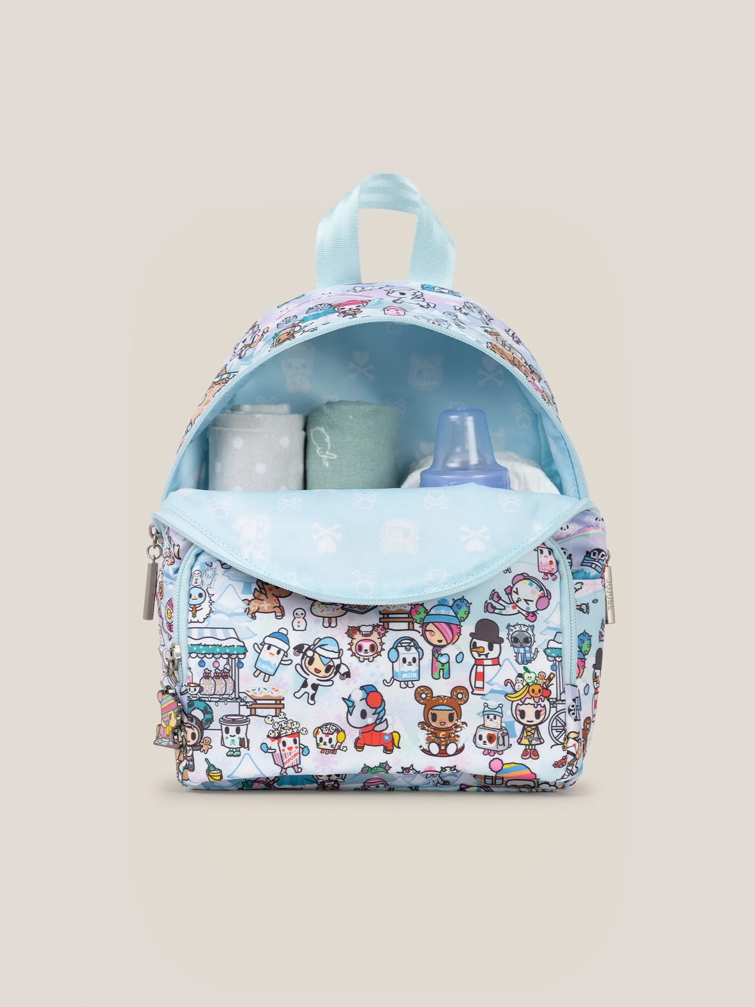 tokidoki Snow Day Everyday Mini Small Diaper Bag Backpack  Ice Blue