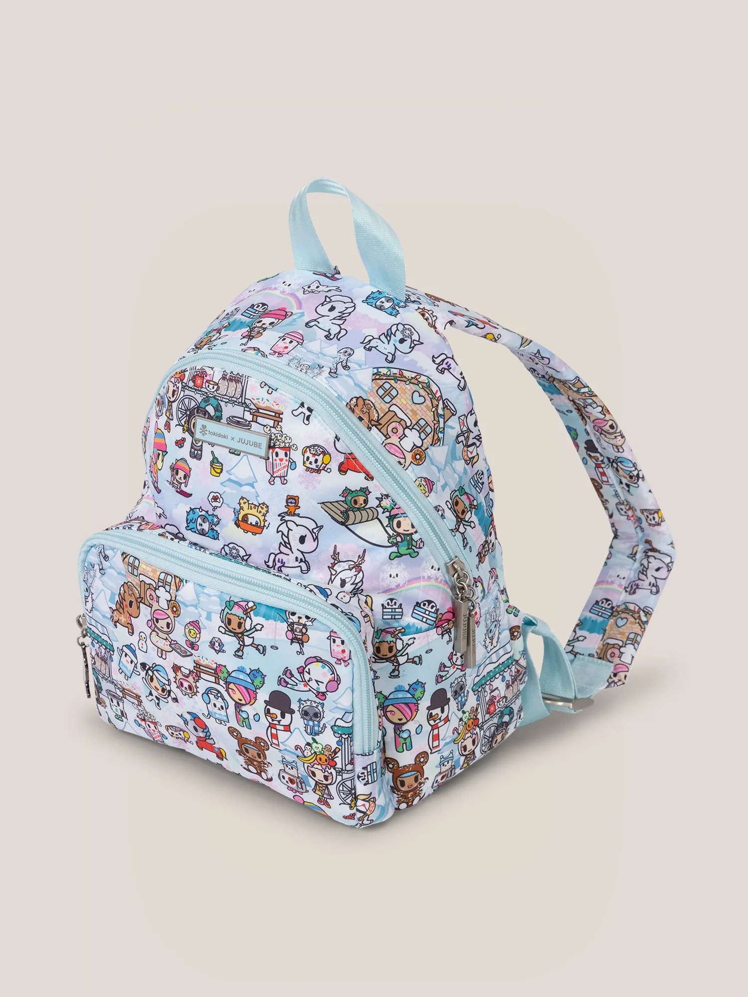 tokidoki Snow Day Everyday Mini Small Diaper Bag Backpack  Ice Blue