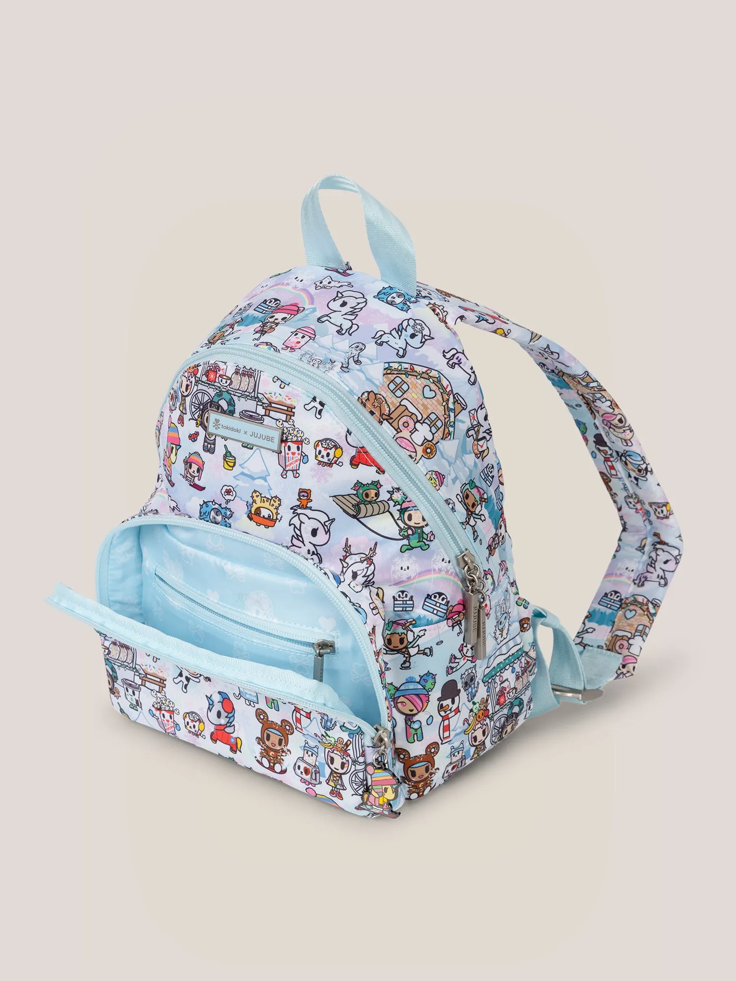 tokidoki Snow Day Everyday Mini Small Diaper Bag Backpack  Ice Blue