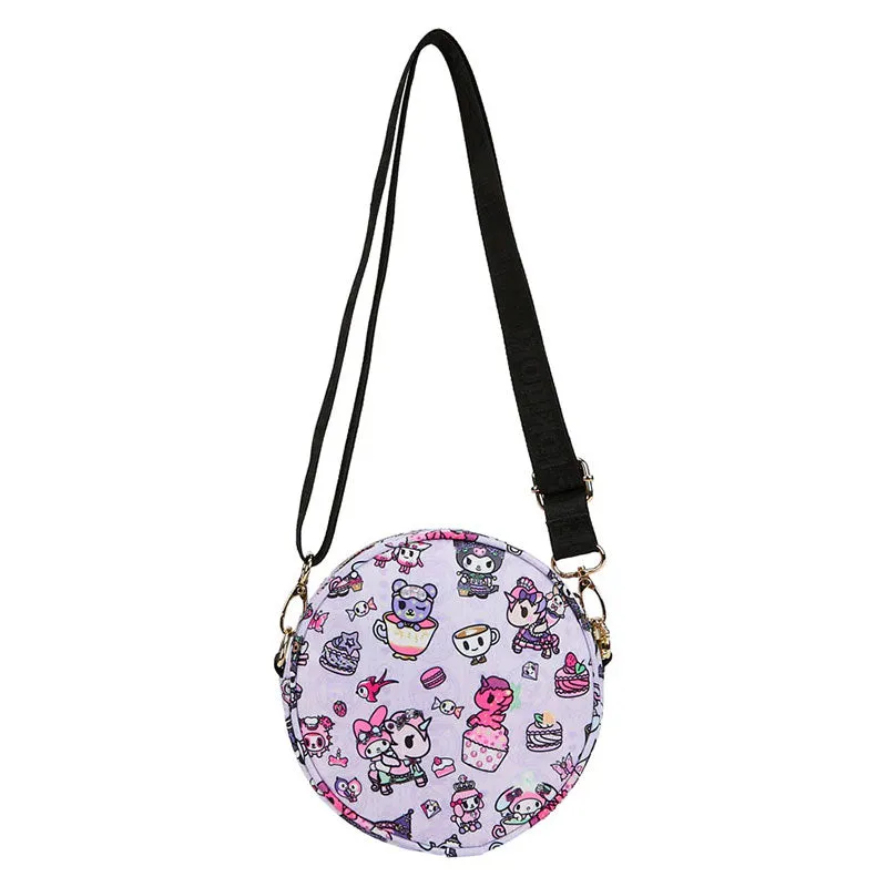 tokidoki x Kuromi & My Melody Garden Party Round Small Crossbody