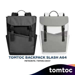 Tomtoc 16 Inch Flap Lightweight & Water-Resistant Laptop Bag / Backpack- Meteorite