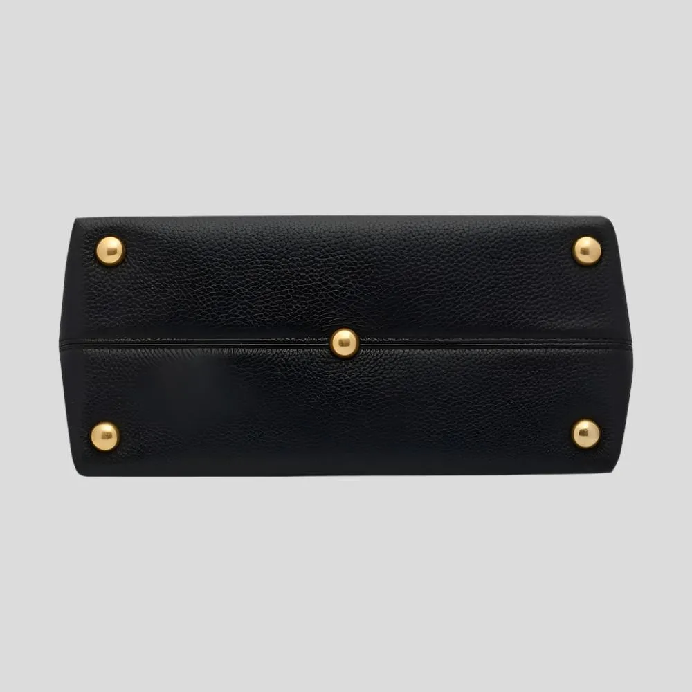 Tryhard Leather Crossbody Bag -- Black