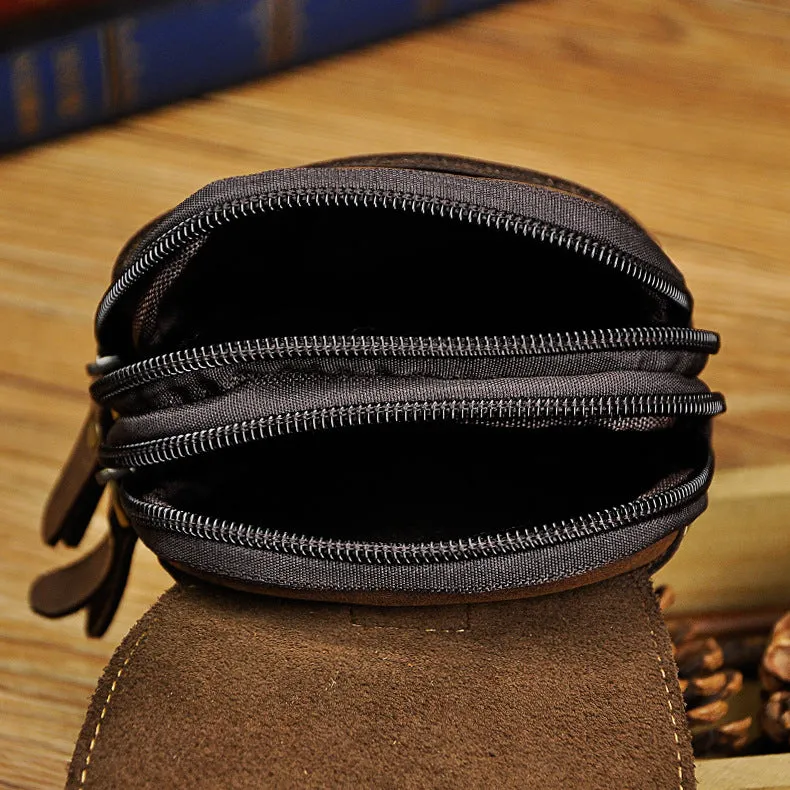 Vintage Leather Cigarette Cases Belt Pouch for Men Waist Bag BELT BAG For Men