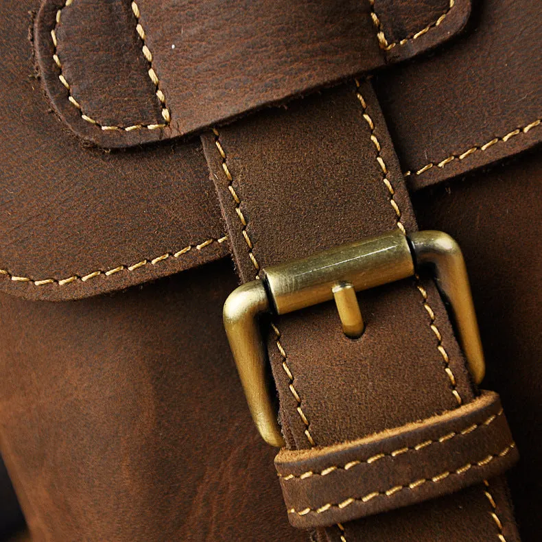 Vintage Leather Cigarette Cases Belt Pouch for Men Waist Bag BELT BAG For Men