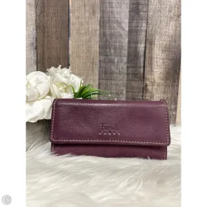 Wallet Leather By Fossil, Size: Medium