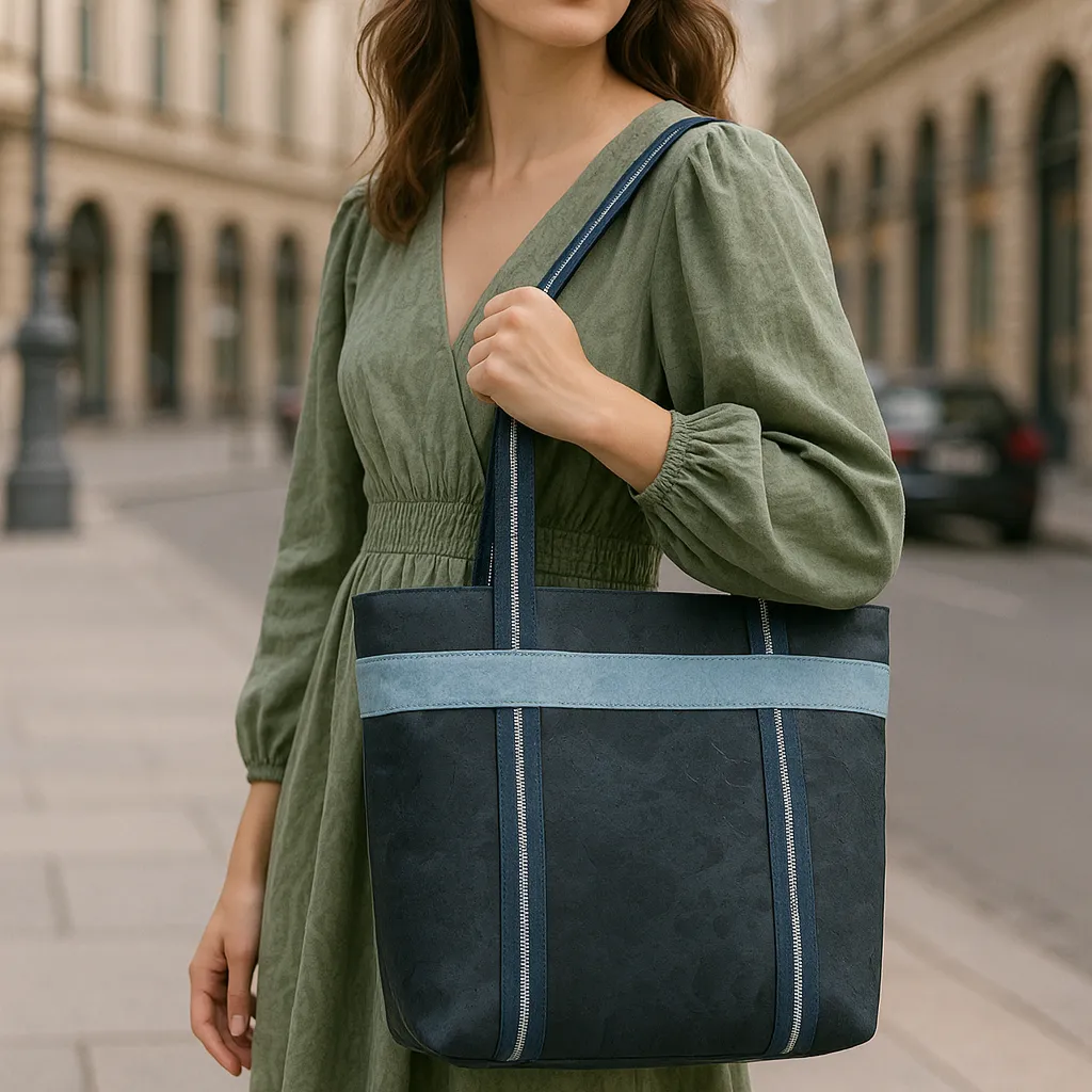 Women??s Cork & Webbing Shoulder Tote Bag BAGP-297