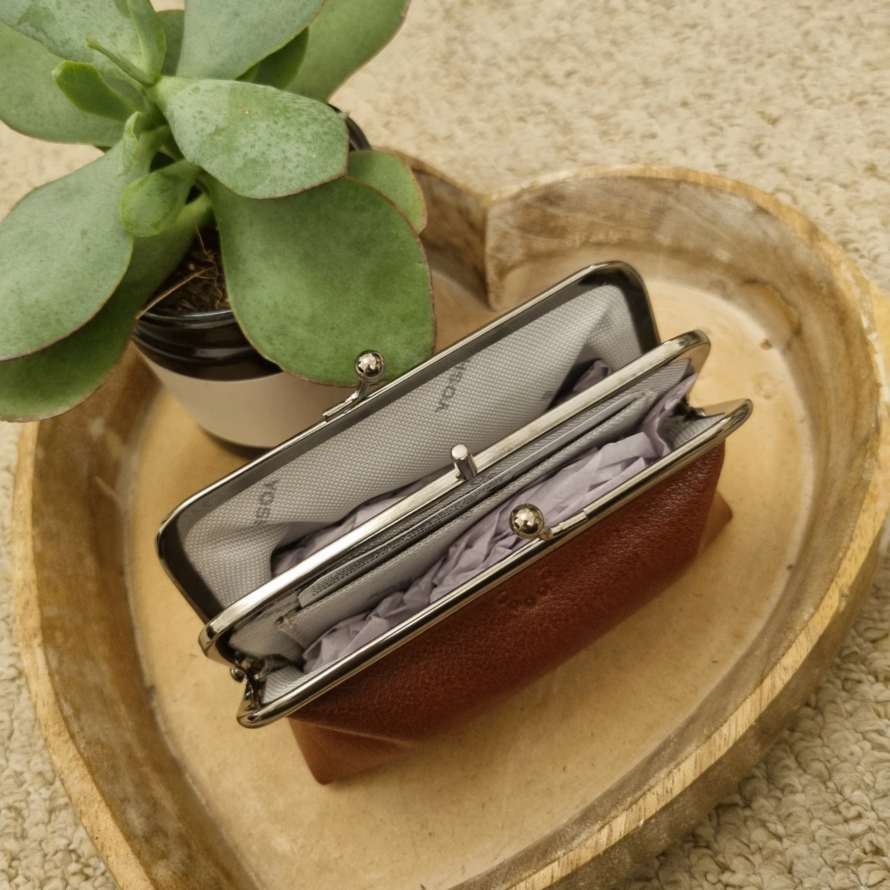 Yoshi Aubrey triple Frame Purse Y1328