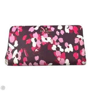 Young Lane Lacey Floral Wallet Designer By Kate Spade, Size: Medium
